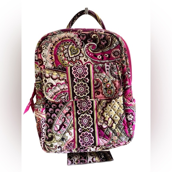VERA BRADLEY Very Berry Paisley Mini Backpack Retired Pattern - Picture 1 of 5